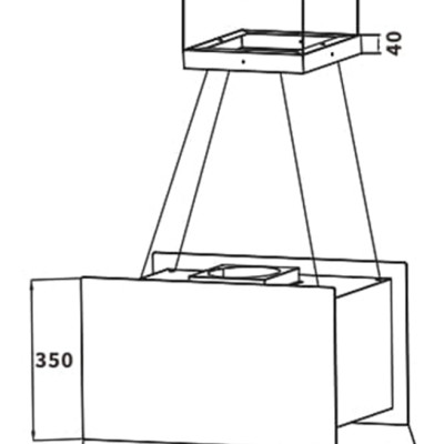 Máy hút mùi độc lập treo cáp KAFF KF-IS606HG - Hàng Chính Hãng
