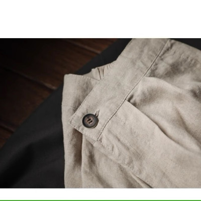 Set bộ vest Balzer Linen ve vuông túi đắp Form rộng kèm quần short Haint Boutique Bv06