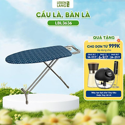 Bàn để ủi, cầu là quần áo dạng đứng với khung bằng thép thêm tấm lót thay thế LEBENLANG LBL3636 - hàng chính hãng
