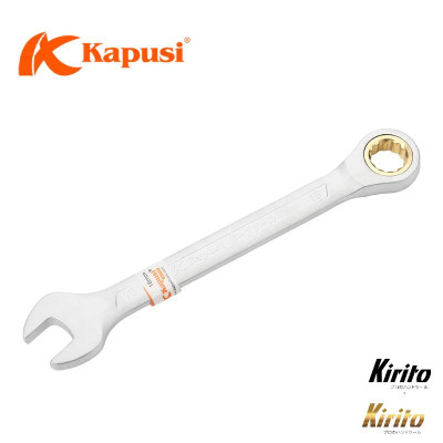 Cờ lê vòng miệng tự động Kapusi Japan nhiều size, thép CR-V chịu lực cao 50BV30, bánh cóc 72 răng