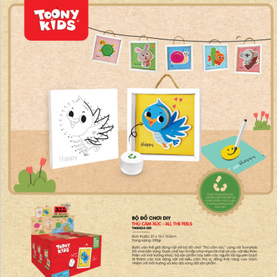 Combo 6 Bộ Đồ Chơi DIY TOONYKIDS Thú Cảm Xúc All The Feels TN00424-001 [Tặng Kèm Sticker]