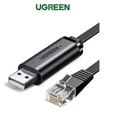 Cáp lập trình Console USB sang RJ45 FTDI dài 3M cho server, switch, hub Cisco Ugreen 60813  hàng chính hãng