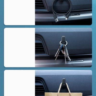 Ugreen UG80199LP252TK 4 cái Móc treo Màu Đen tiện dụng trên xe hơi - văn phòng - nhà - HÀNG CHÍNH HÃNG