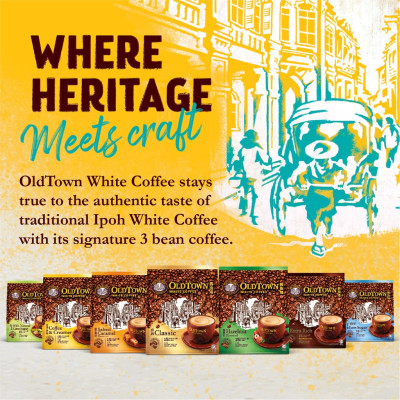 Cà phê trắng hòa tan 3 trong 1 Oldtown White Coffee Hazelnut - Hương Hạt Phỉ