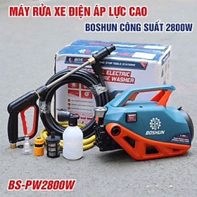 Máy rửa xe BOSHUN 2800W , Máy rửa xe Gia đình, máy rửa Xe Mini Chih Hãg Modell 2025