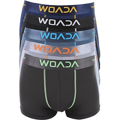 Bộ 5 Quần Boxer Nam Woada Thun Lạnh 4 Chiều LK115 - Màu Ngẫu Nhiên