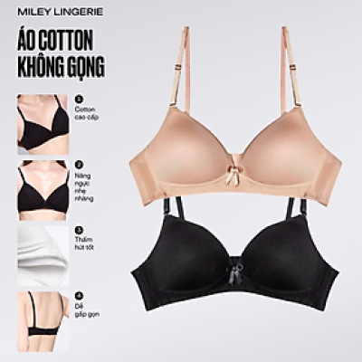 Bộ 2 Áo Ngực Nữ Cotton Không Gọng Miley Lingerie BRW_01