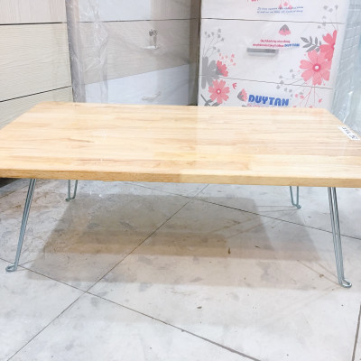 Bàn ngồi bệt vân gỗ gấp gọn-phủ bóng