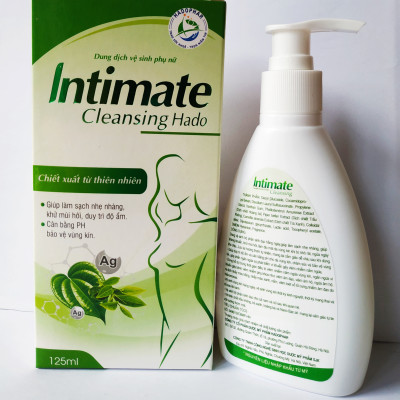 DUNG DỊCH VỆ SINH PHỤ NỮ TRẦU KHÔNG TRÀ XANH INTIMATE CLEANSING - GIÚP LÀM SẠCH NHẸ NHÀNG - KHÁNG KHUẨN - KHỬ MÙI HÔI - NGĂN NGỪA VIÊM NHIỄM - NẤM NGỨA - CHAI CÓ VÒI 125ML
