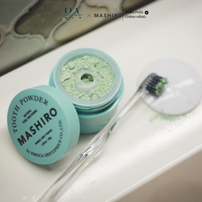 Bột đánh răng làm trắng mùi thảo dược bạc hà Mashiro Tooth Powder Herbal Mint