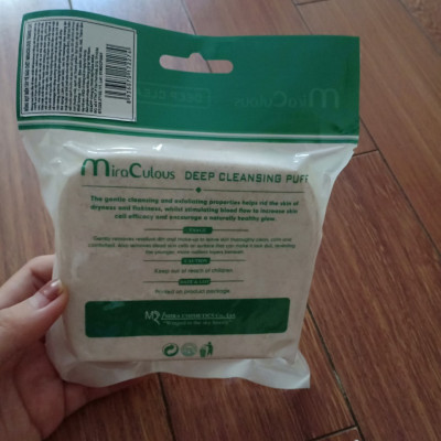 Bông bọt biển tẩy tế bào chết Miraculous cát trắng tặng kèm móc khoá