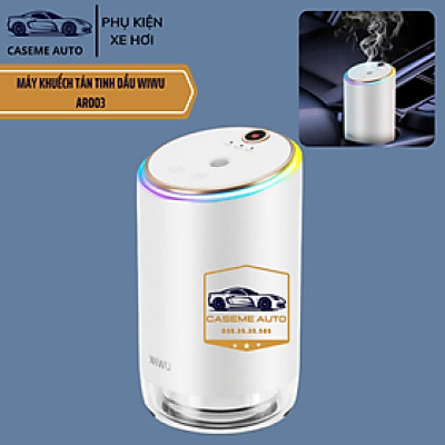 Máy Khuếch Tán Tinh Dầu Ô Tô Wi WU Starry Ambient Aroma Diffuser AR003 – Sang Trọng, Có Đèn LED, Pin 500mAh - Hàng Chính Hãng