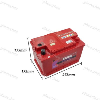 Bình Ắc Quy EXIDE DIN72L 12V-72Ah