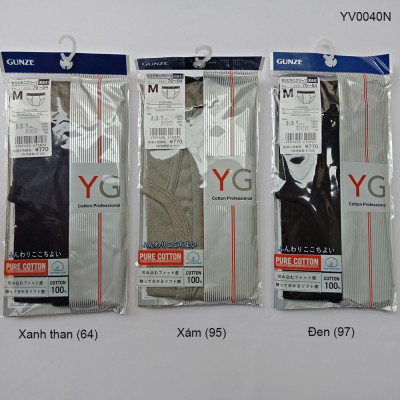 Quần sịp tam giác 100% cotton kháng khuẩn khử mùi YG YV0040N của Nhật