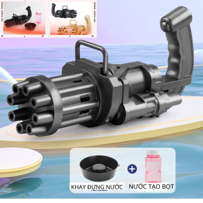 (Full Hộp) Súng Bắn Bong Bóng 8 Nòng Siêu Mạnh |Dũng 1