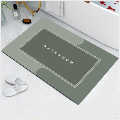 Thảm Lau Chân Silicon Siêu Mềm Siêu Dày, Siêu Thấm Nước Chất Liệu Cao Su Chống Trượt