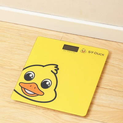 Cân điện tử vuông KG161 hình con vịt dễ thương, cân sức khỏe thông minh 180kg - Hàng chính hãng