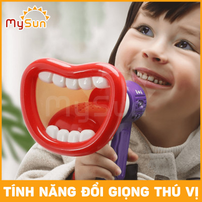 Loa đồ chơi cho bé loa mini thay đổi giọng nói phát thanh cầm tay tặng PIN