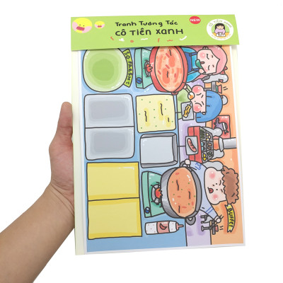 Bộ Tranh Tương Tác Cô Tiên Xanh - Tiệm Buffet Lẩu Tokbokki