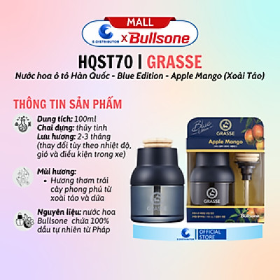 Nước Thơm Cao Cấp Bullsone Grasse Blue Edition - Hàng Chính Hãng