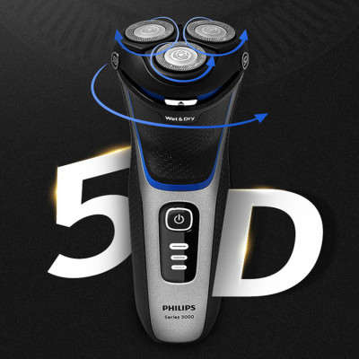 Máy cạo râu khô và ướt cao cấp, thương hiệu Hà Lan Philips S3206/09 - Hàng Chính Hãng ( Bảo Hành 24 tháng)