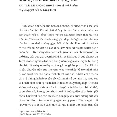 Sách - Khi Trải Bài Không Như Ý - Đọc Vị Tình Huống Và Giải Quyết Vấn Đề Bằng Tarot