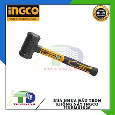 2LB Búa nhựa đầu tròn không nảy INGCO HDBM01028