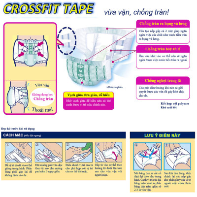 [Tách lẻ dùng thử] Tã bỉm dán người lớn LiveDo - Nhật Bản size L (01 miếng)