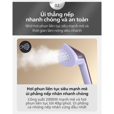 Bàn ủi hơi nước đứng Philips STE3160/30  - Hàng chính hãng