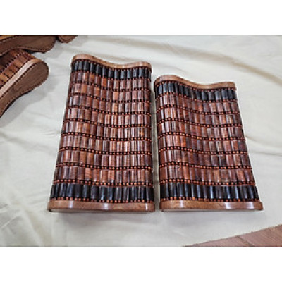 Gối Gỗ Trắc Miếng , Gối Công Thái Học - Kích Thước 36cmx24cmx8cm/4cm ( video , hình thật )