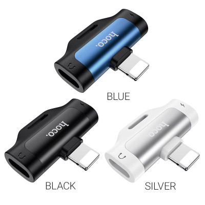 Đầu chuyển đổi âm thanh chân ip sang 2 cổng ip vừa sạc vừa nghe nhạc,dòng sạc 2A LS31 - Hàng chính hãng