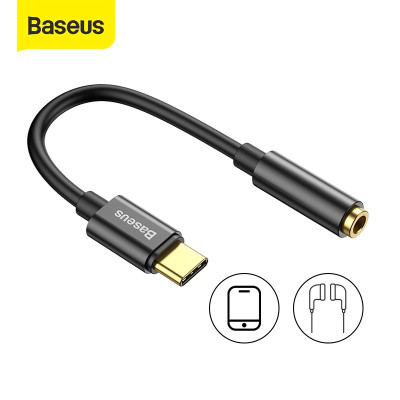 Bộ chuyển đổi Baseus Type-C sang 3.5mm hỗ trợ truyền âm thanh 24-bit thiết kế nhỏ gọn - Hàng chính hãng