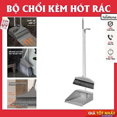 Chổi Quét Nhà Gấp Gọn Thông Minh Kèm Hót Rác Cán Dài 2 Trong 1 Đa Năng. Xoay 180 Độ Quét Sạch Mọi Ngóc Ngách Trong Nhà