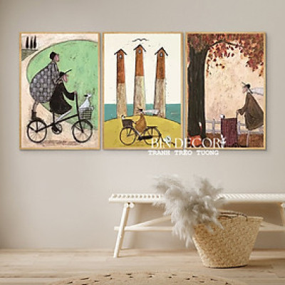 (ẢNH THẬT) Tranh treo tường nghệ thuật trang trí decor phòng khách nhà hàng khách sạn