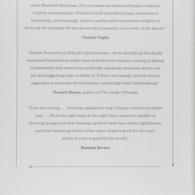 12 Rules for Life: An Antidote to Chaos