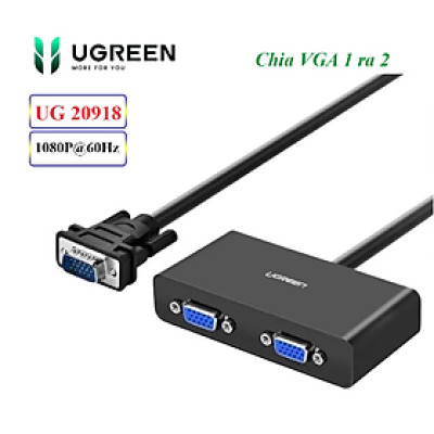 Bộ chia VGA 1 ra 2 Ugreen 20918 - Hàng chính hãng