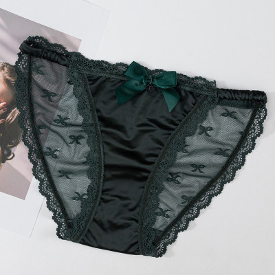 Combo 5 quần lót nữ phi lụa phối ren Voronin Q8234 – Mềm mịn, sexy, co giãn 4 chiều