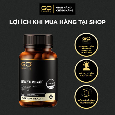 GO OYSTER + ZINC 1-A-DAY 60 VIÊN - Tinh chất hàu nhập khẩu chính hãng GO Healthy New Zealand