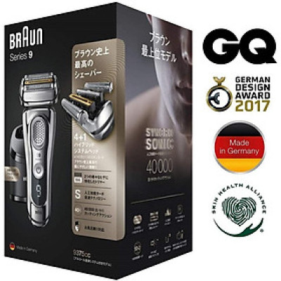 Máy Cạo Râu Nam Braun Series 9 9375cc, Máy Tông Đơ, Máy Tăng Đơ, Braun Shaver, 5 Lưỡi, Công Nghệ Cảm Biến AI , Nhập Đức
