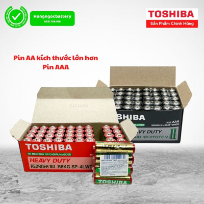 Hộp 40 Viên Pin Toshiba AA , AAA 1,5V Toshiba - hàng chính hãng
