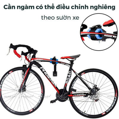 Khung Treo Tường Xe Đạp Cong HS-006 Địa Hình Đường Trường Giá Đỗ Sửa Chữa Phụ Kiện, Thép Không Gỉ Tiết Kiệm Không Gian, chịu tải 30 kg, Khóa chốt nhanh tiện lợi, cần xoay ngang trái phải 180 độ, phù hợp nhiều loại xe - Mai Lee