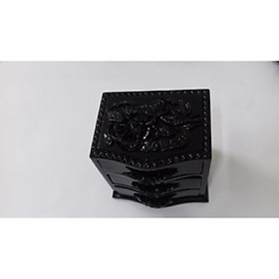 Hộp trang sức gỗ mun đen khảm xà cừ 4 ngăn loại lớn - TN4T