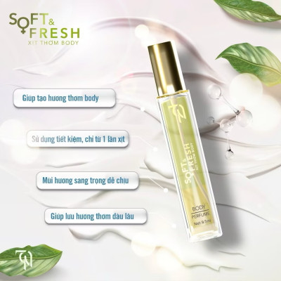 Dung Dịch Vệ Sinh Phụ Nữ Soft & Fresh tặng kèm nước hoa vùng kín và nước hoa body Đông Anh Collagen X3