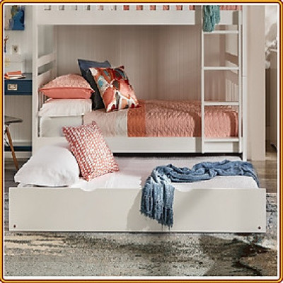 Giường 3 tầng Tundo màu trắng 1m/1m4