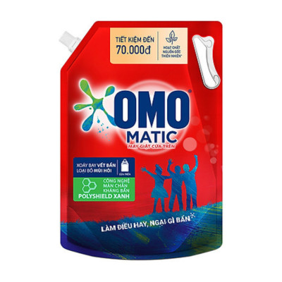 Túi Nước Giặt Omo Matic Cho Máy Giặt Cửa Trên Sạch Sâu Vượt Trội Khử Mùi Toàn Diện 3.7KG