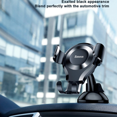 Giá đỡ điện thoại Ô tô Baseus Osculum Car Mount đầu kẹp điện thoại xoay 360 độ cao cấp - Hàng chính hãng