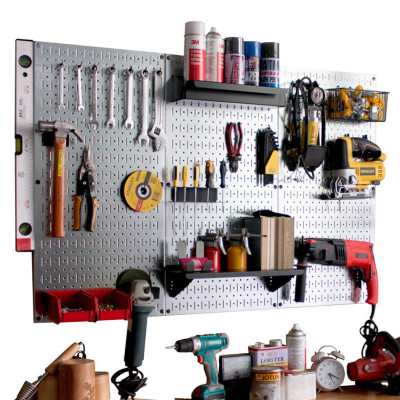 Bộ 5 móc nhỏ Pegboard bằng thép dày 1,6mm sơn tĩnh điện hiện đại - Phụ kiện cho bảng treo dụng cụ cơ khí 