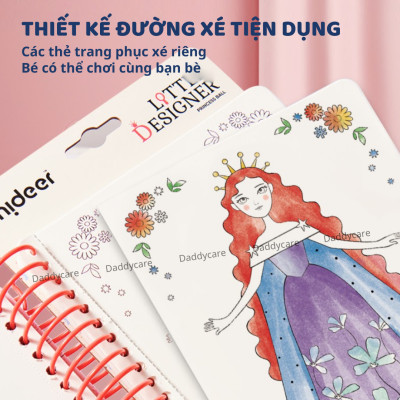 Đồ chơi cho bé gái thiết kế thời trang DIY Mideer Little Designer