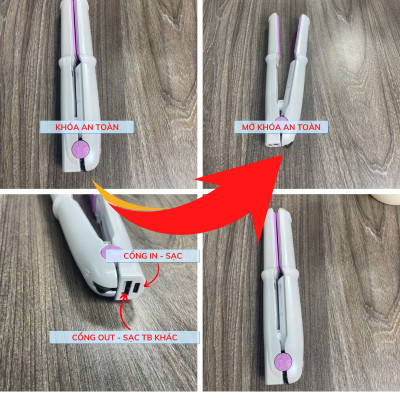 Máy kẹp phồng, duỗi tóc mini Enchen, ép tóc, uốn cúp xoăn lọn đa năng