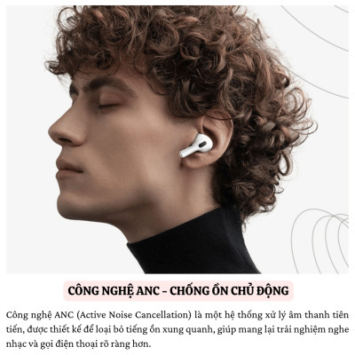 Tai nghe không dây TWS chống ồn chủ động ANC màn hình cảm ưng TFT hiệu WIWU T22 - Trang bị bluetooth v5.4, cảm biến chạm - Hàng nhập khẩu